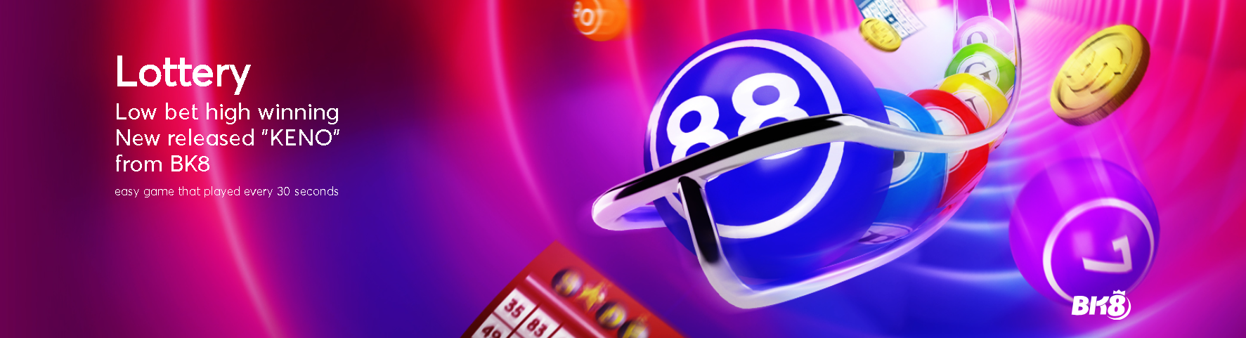 online casino lottery lotto games in BK8